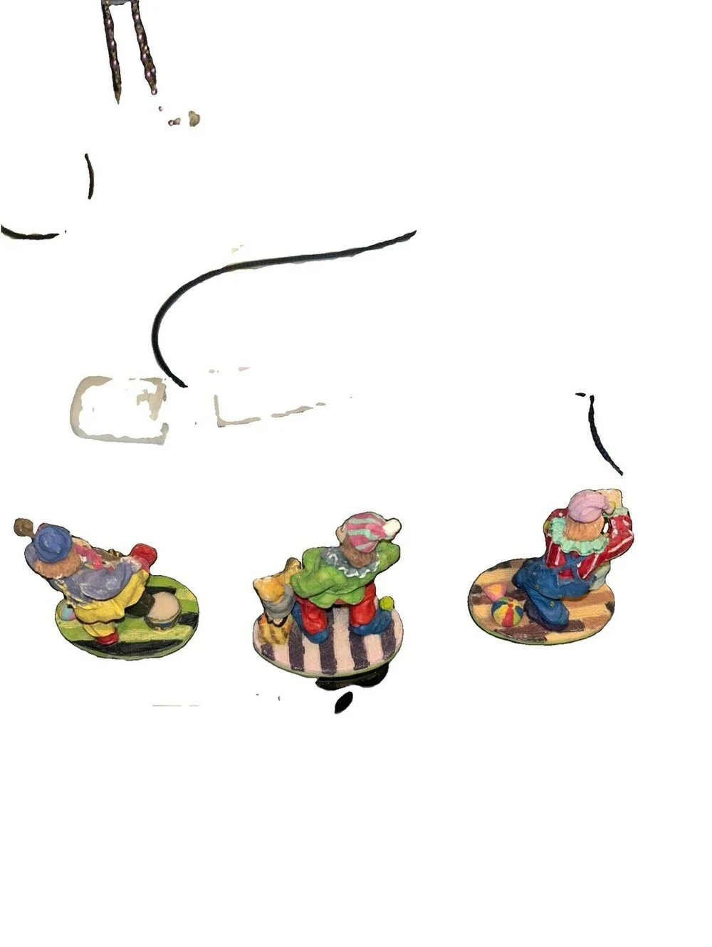 Three Clowns I’m Gonna Bugle One With A Teddy Bear And A Heart And One With Pres